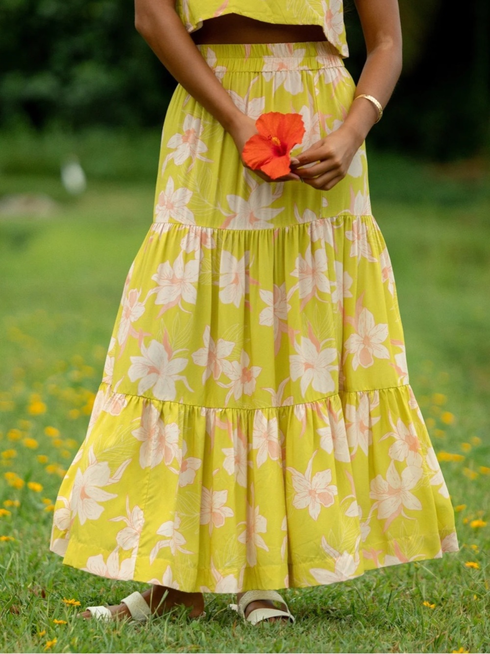 NWT Yireh Nico Skirt in Isle Orchid (Melon) Size Small